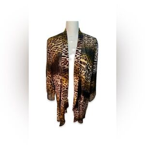 Lior Paris Leopard Print Sheer Kimono Women’s Size Medium
